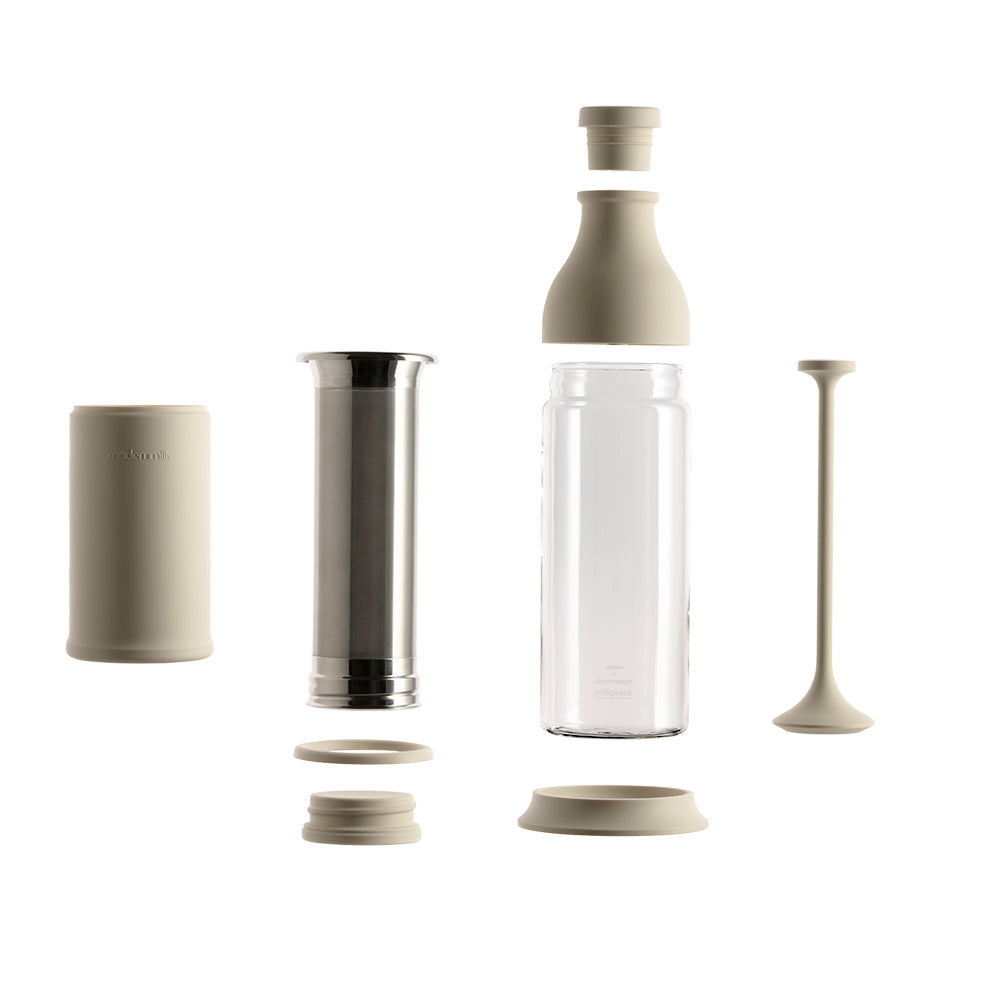 milkpress parts arranged in order